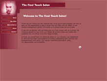 Tablet Screenshot of finaltouchsalon.biz